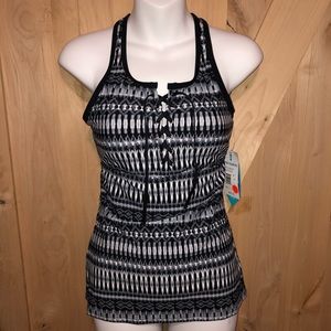 Swim Tankini Black and White